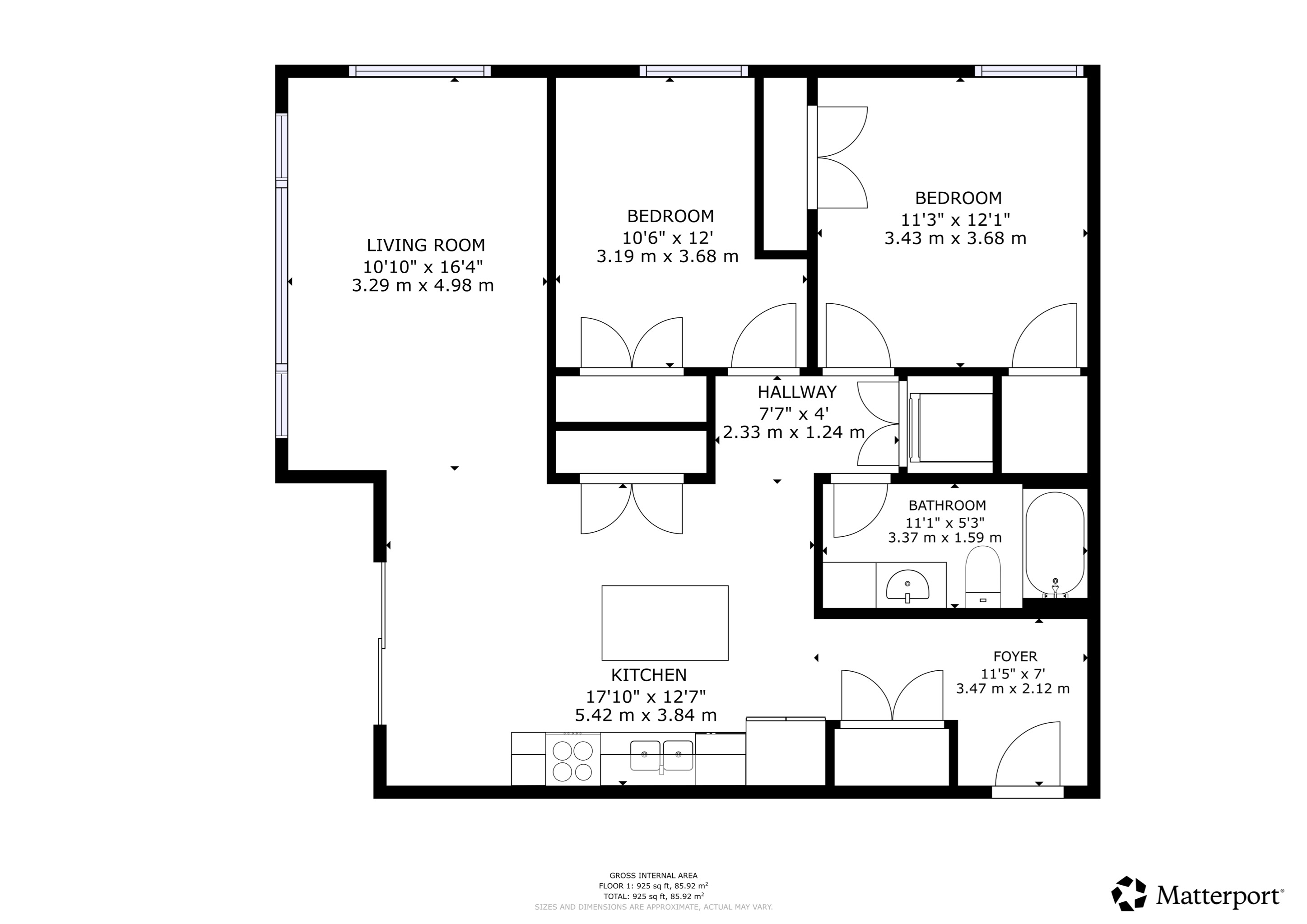 Layout B floor plan